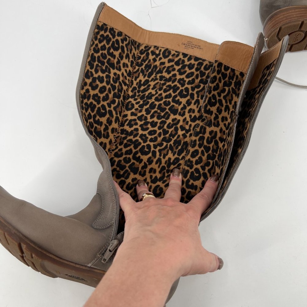 Sofft Women's Lace Up Boots - Taupe - Picture 9 of 11